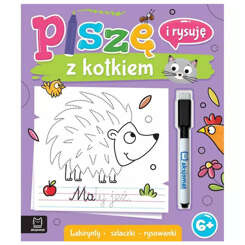 Aksjomat Książeczka do Nauki Pisania Rysowania Piszę i rysuję z Kotkiem. Labirynty, szlaczki KS0956
