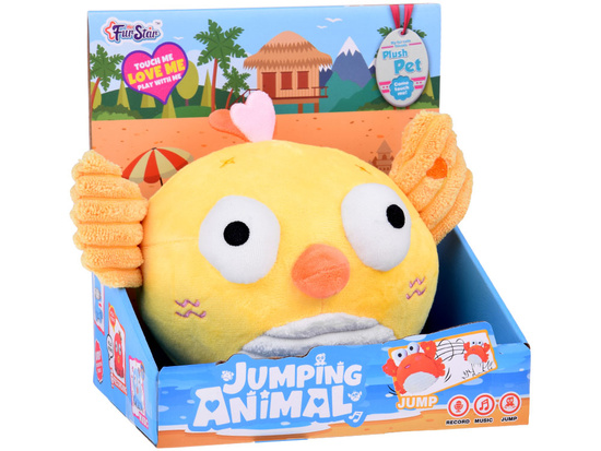 Plush interactive bird ball. Records plays melodies vibrates ZA5575