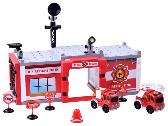 Constructional blocks Fire brigade Police 59 ele. ZA2443