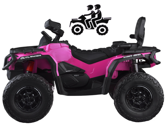 Battery-powered quad for children 2 people CAN-AM OUTLANDER 4x4 LED panel PA0326