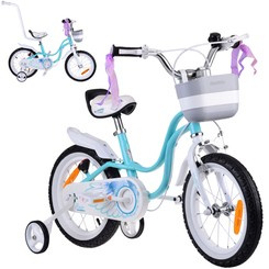 RoyalBaby charming Bicycle 14" Little Swan ribbon basket side wheels RB14-18