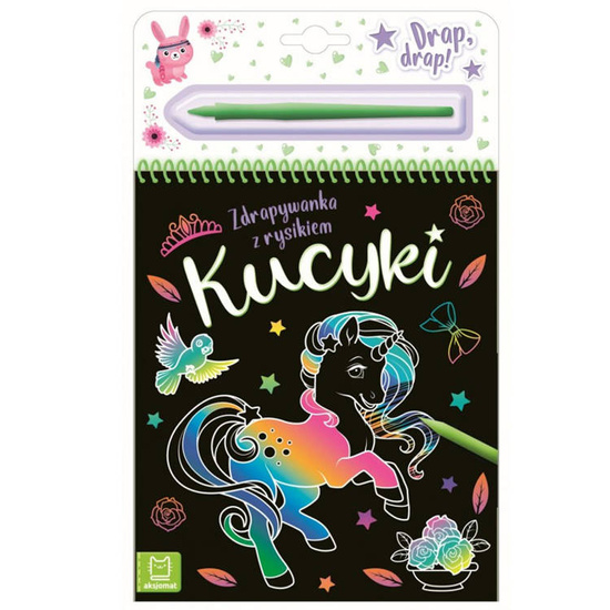 Aksjomat Kolorowa Zdrapywanka z rysikiem Kucyki KS0394