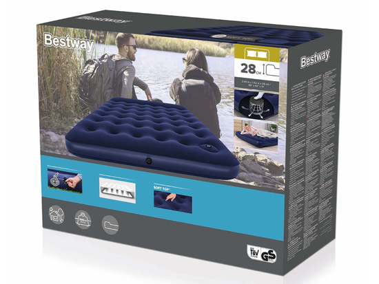 Bestway 2-person camping mattress 203x152 - built-in foot pump 67226