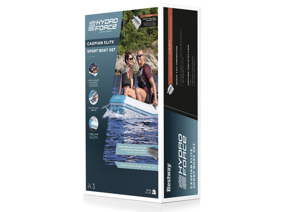 Bestway Dmuchany ponton CASPIAN 230x130x33cm - zestaw wiosła + pompka 65046