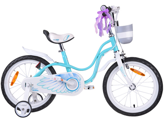 RoyalBaby Children's Bicycle 16" Little Swan, basket, side wheels RB16-18