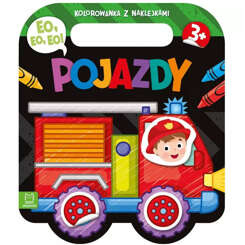 Aksjomat Eo, eo, eo! Pojazdy. Kolorowanka z naklejkami dla najmłodszych KS0913