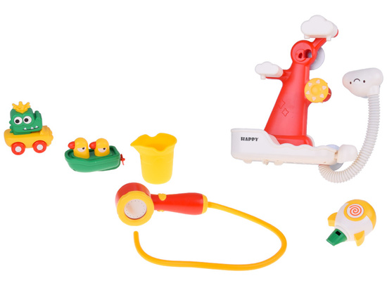 Multifunctional Bath Toy – Crocodile & Ducks with 4-in-1 Shower ZA5925