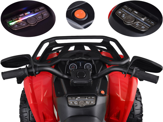 Large battery-powered quad for kids 4x4 PA0328 Red 