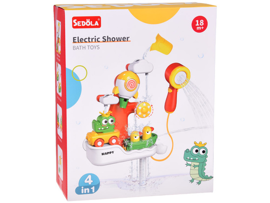 Multifunctional Bath Toy – Crocodile & Ducks with 4-in-1 Shower ZA5925