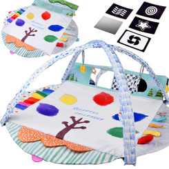Large Educational Play Mat for Babies with Contrast Cards and Toys ZA5911