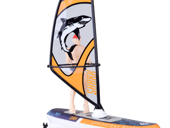 Remote-controlled, luminous WINDSURFER floating with remote control RC0740
