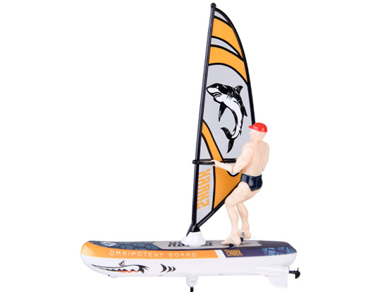 Remote-controlled, luminous WINDSURFER floating with remote control RC0740