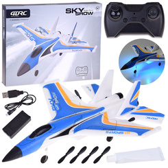 Sky Show Airplane – Lightweight Foldable Foam Plane with LED and USB Powered Motor RC0721