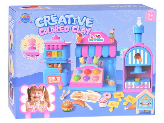 Sweet set of PLASTIC Ice Cream Parlor Confectionery - lots of accessories ZA5895