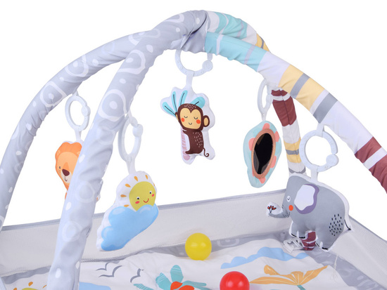 Educational Play Mat with Arch + Play Yard + Colorful Balls + Toys ZA5823