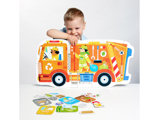 CzuCzu Moto puzzle Garbage truck 26 pieces 2+ ZA6104
