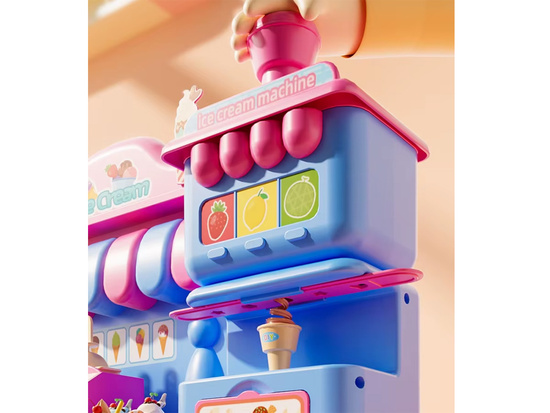 Sweet set of PLASTIC Ice Cream Parlor Confectionery - lots of accessories ZA5895