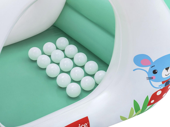 Bestway Dmuchany basen z kulkami GRZYBEK MUCHOMOREK Fisher Price 93570