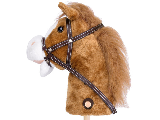 Hobby Horse Koń na patyku Dźwięk galopu i rżenia + ruchomy pysk ZA5442