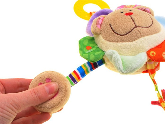 Hanger for a cot or stroller - rustling soft TEDDY BEAR ZA1823