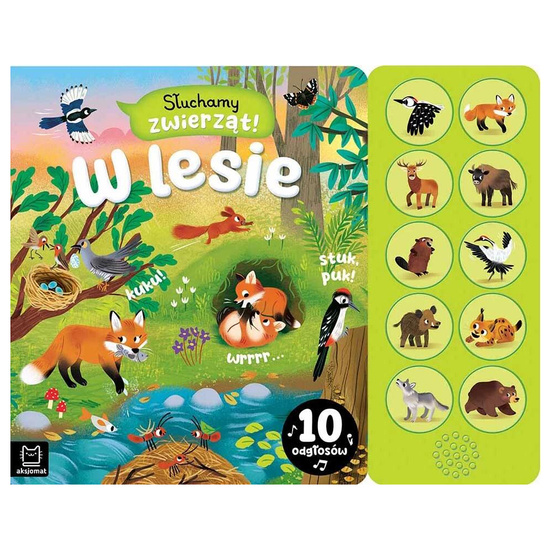 We listen to animals! Book with sounds. In the forest. 10 sounds KS1033