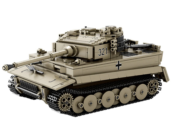 Klocki konstrukcyjne czołg TIGER I World of Tanks 1138ele 1:28 ZA5807