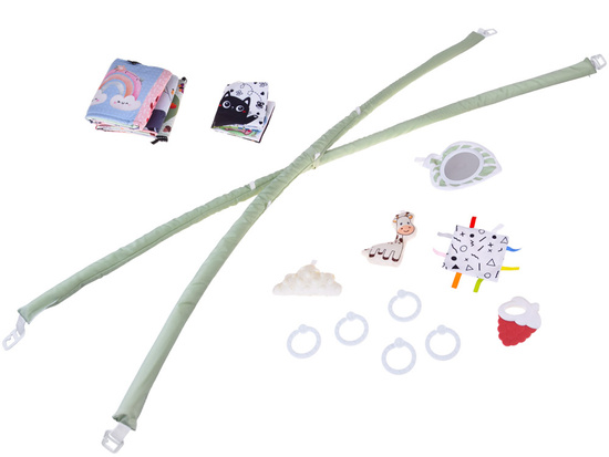 Educational Baby Play Mat with Arch + Toys, Teether, Contrast Book ZA5828