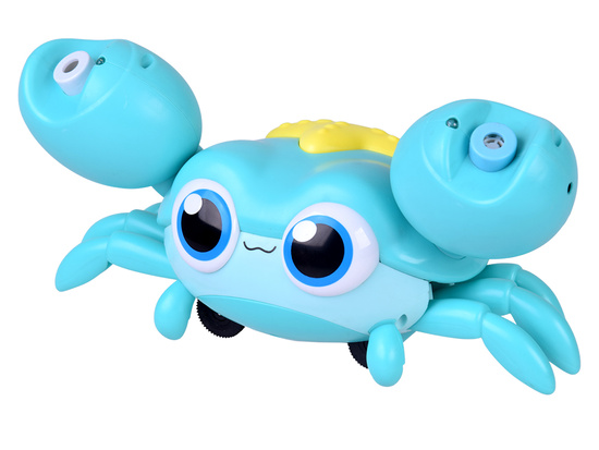 Uroczy chodzący KRAB na BAŃKI MYDLANE automat maszyna świeci gra ZA5717