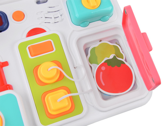 Manipulative board kitchen with sound effects and lights Montessori ZA4658