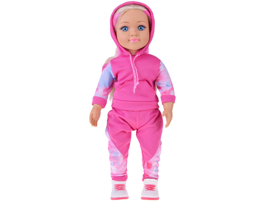 Lalka w dresie 48 cm z długimi blond włosami – sportowa stylizacja ZA5844