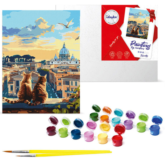Paint by Number Kit Cats in Rome KHO 6606 30x40 AP0054