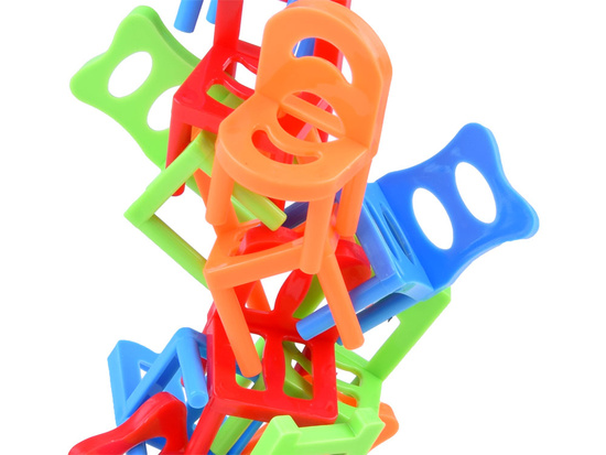 Colorful Falling Chairs Arcade Game x 24 pieces GR0500
