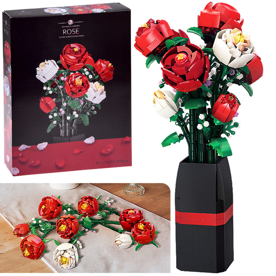 Construction Blocks – Bouquet of Roses 818 pieces ZA5760
