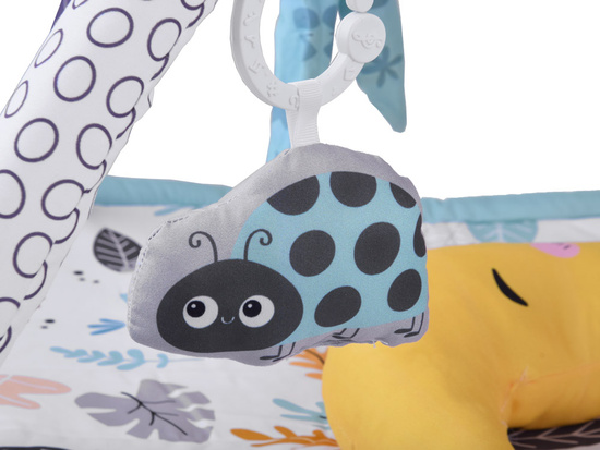 Large Educational Baby Play Mat + Soft Bolster Pillow + Toys ZA5824