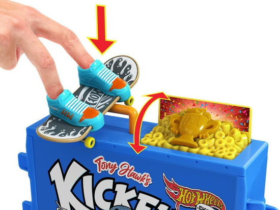 Skate Park Deskorolka Rampa  Zabawka Finger Skateboard Hot Wheels ZA5987