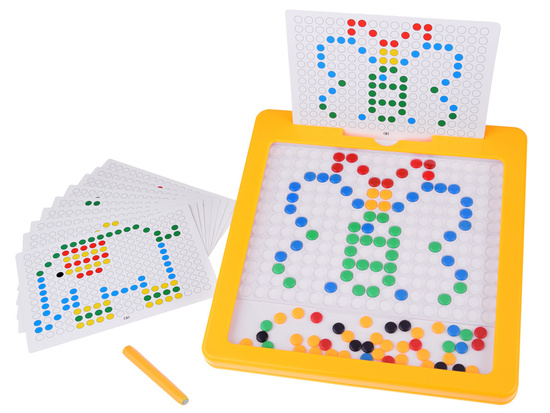 Educational magnetic board with pins for arranging ZA4738