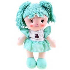 Lalka szmacianka szmaciana Zuzia 33cm w miętowej sukni ZA3853