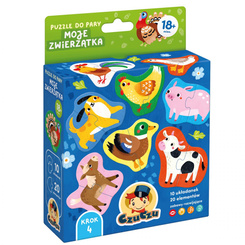 CzuCzu Puzzle do pary Moje Zwierzątka 10 układanek 18m+ ZA6093