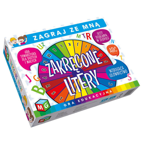 Rodzinna Wesoła Gra Zakręcone litery GR0356