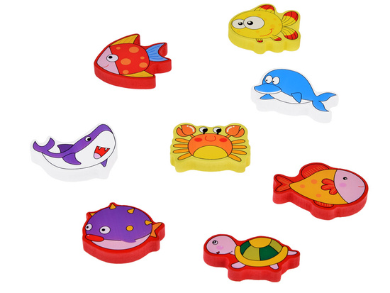 Wooden puzzle fish underwater world 8 pieces ZA5254