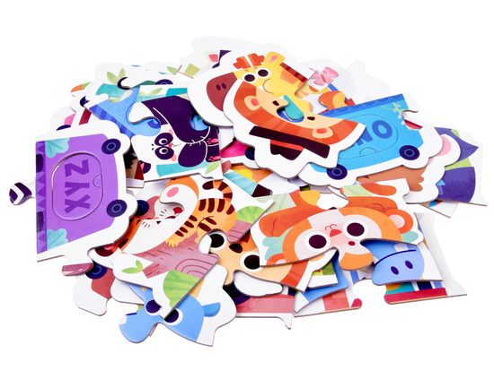 Educational puzzle Train with animals for learning the alphabet, 40 pieces ZA5751