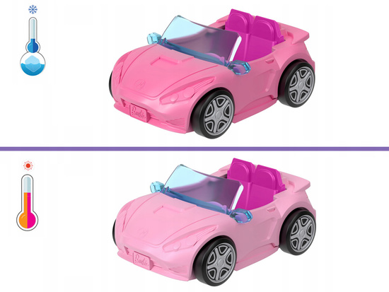 Mattel Mini Barbie Land Doll Driver Vehicle + Convertible Car ZA6038 F