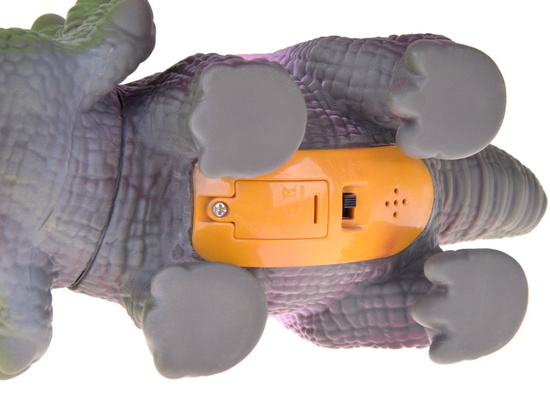 Interactive Rubber Triceratops Dinosaur Figurine with Roaring Sound ZA5726