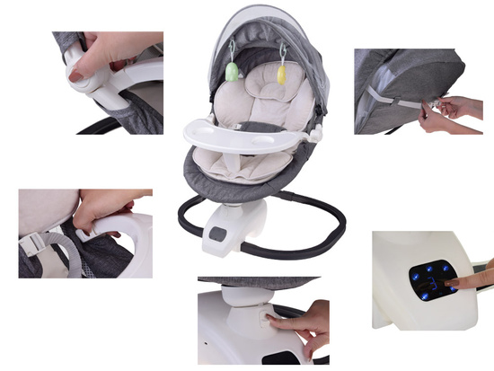 Baby Rocker Bouncer Chair 3in1 with Mosquito Net and Remote Control ZA5822