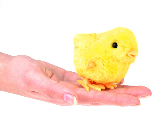 Wind-up yellow CHICKEN - stomping Easter chicken ZA4993