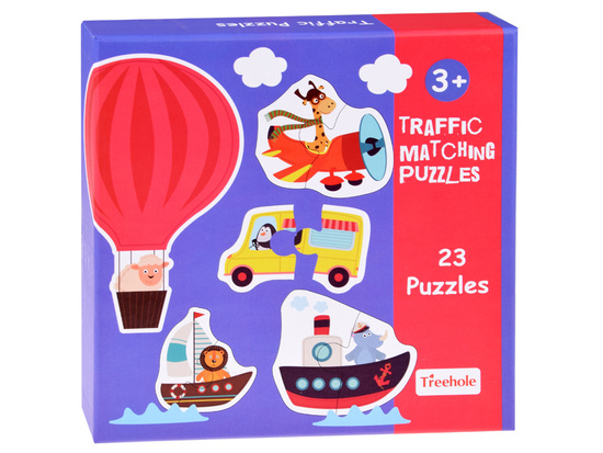 Puzzle jigsaw 23 pieces Vehicles Cars construction machines ZA4750