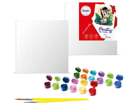 Painting by numbers 30x30cm KHO1273 Happy zebra AP0088