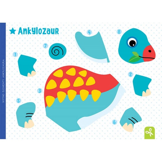 Aksjomat Wycinam, naklejam, rysuję. Dinozaury KS0760