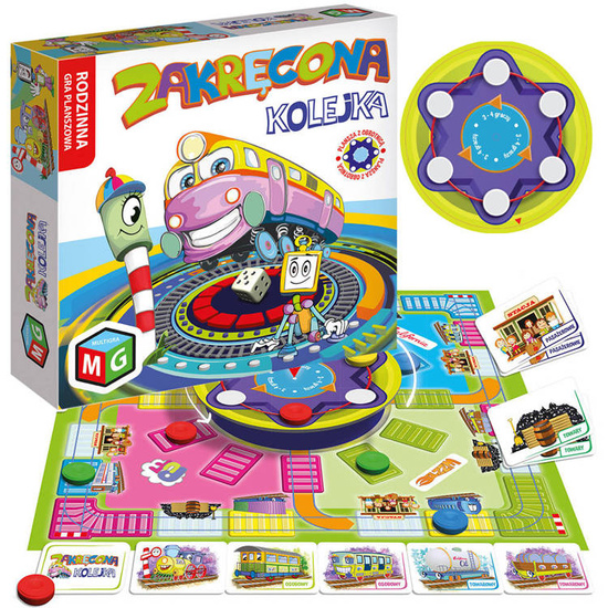 Multigra Rodzinna gra planszowa - Zakręcona kolejka GR0567