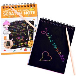 Notebook Rainbow scratch card with ZA3913 stylus